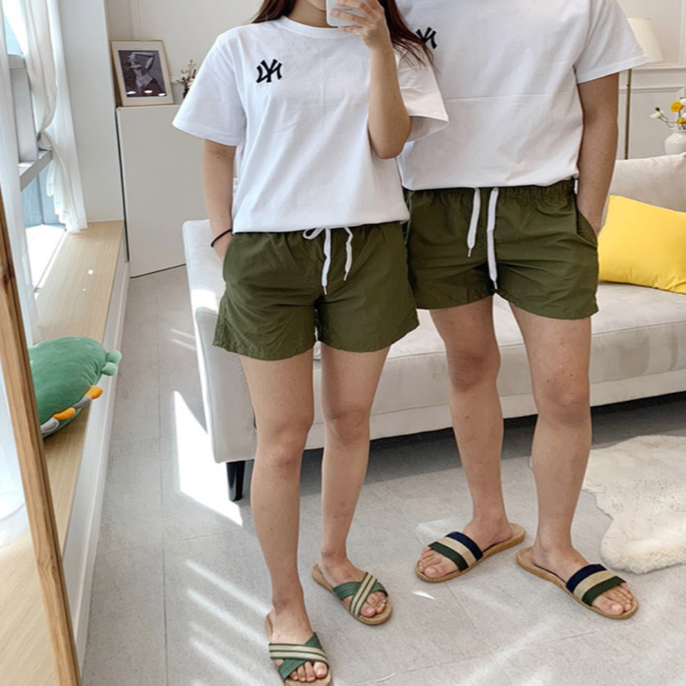 스티아즈 남자 반바지 시원한 여름 밴딩 데일리 쇼츠 커플 여성 트레이닝 운동복 펀한 바지 - 상세 이미지 3