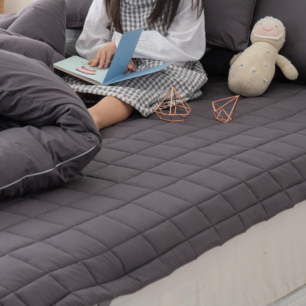 침대패드고정밴드 순면침대패드 사계절용 라지킹 겸 카페트 킹 퀸 핑크SS - 상세 이미지 3