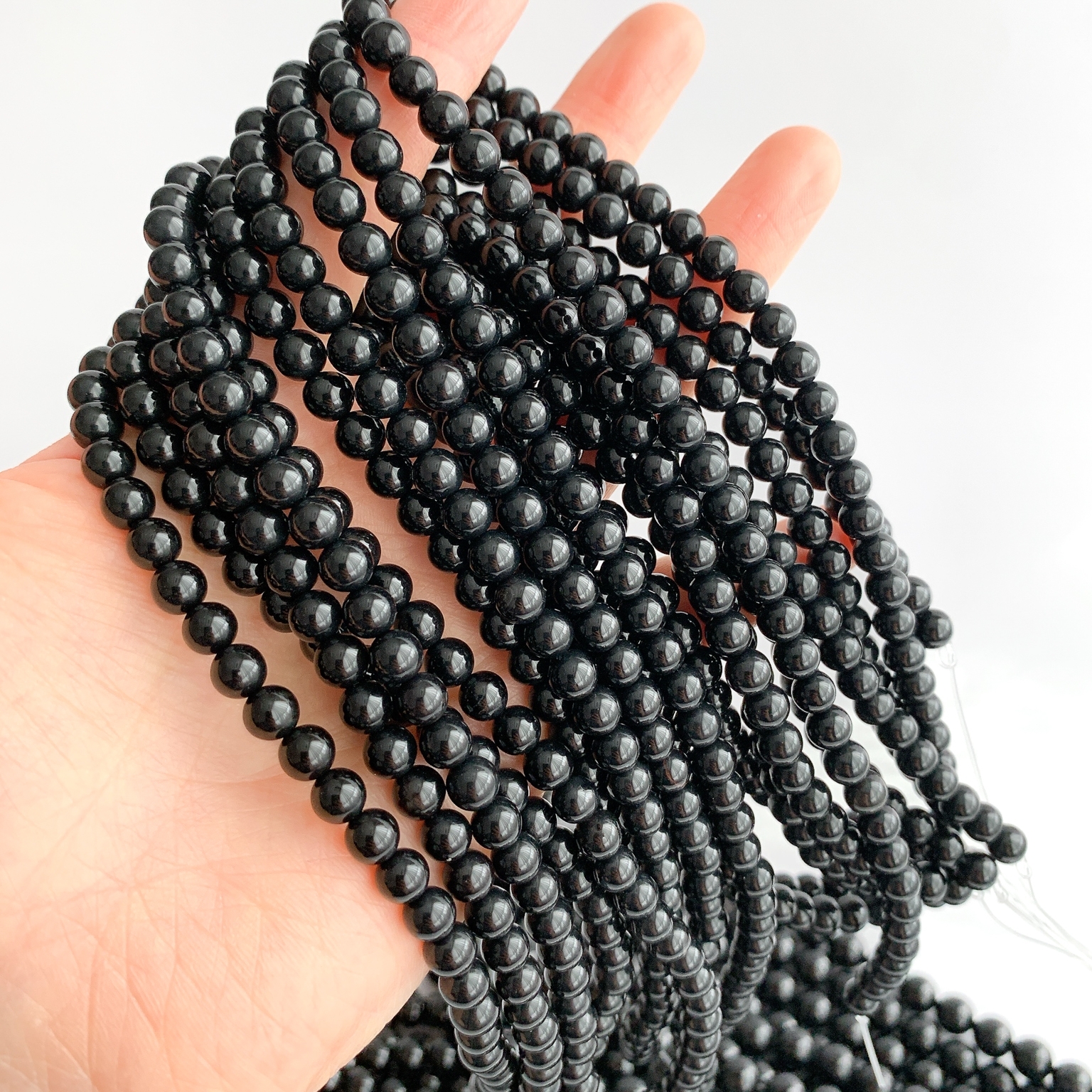 에이플로 AA 오닉스 천연 원석 재료 3mm,4mm,6mm,8mm,10mm 1줄 - 상세 이미지 4