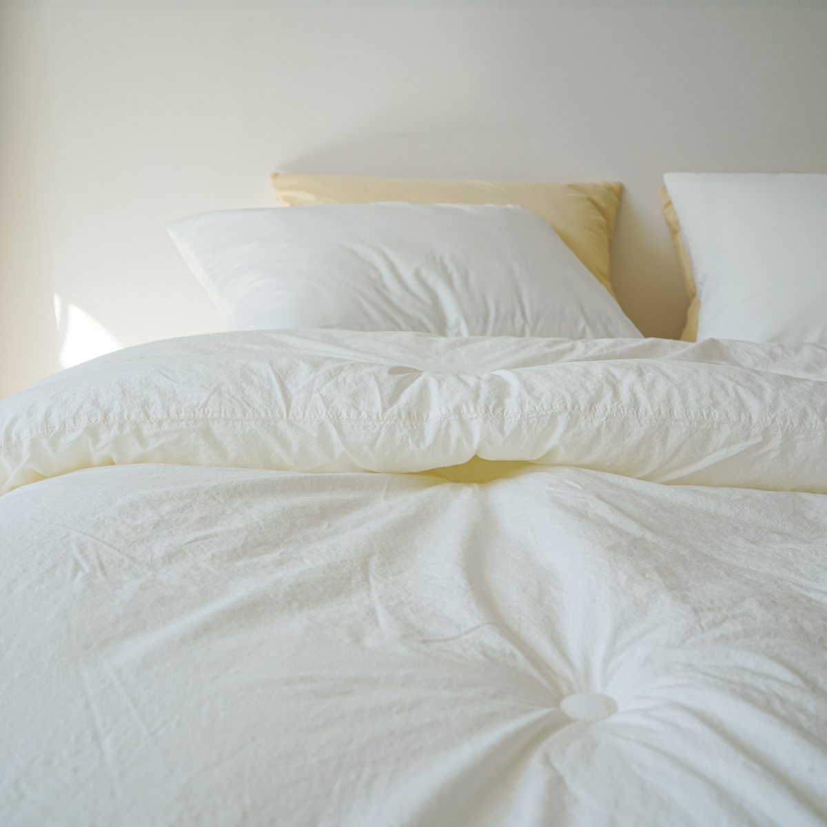 100수 소프트니스 고밀도면 알러지케어 침구 간절기 가을 이불 웜 화이트, Q(퀸)