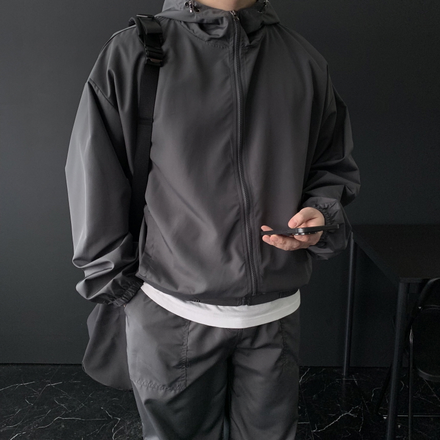 1+1 봄바람막이 얇은바람막이 윈드러너 우븐자켓 이미지 6