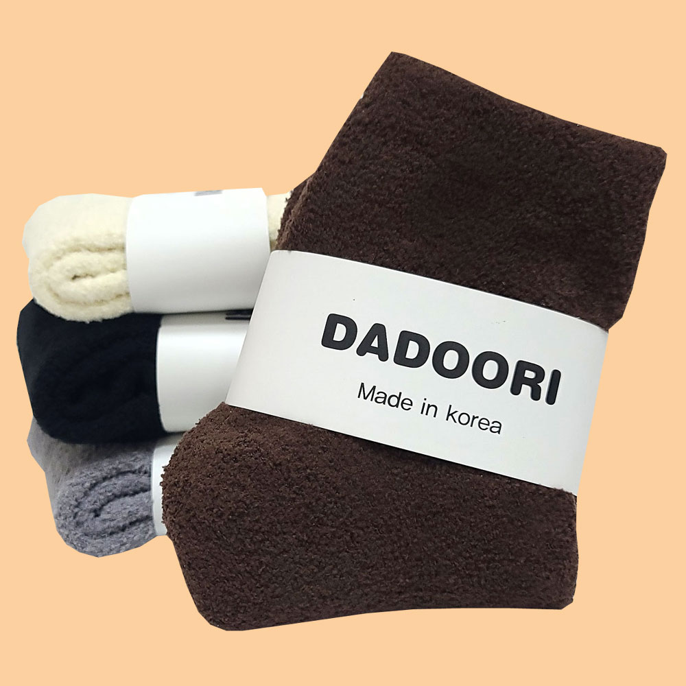 다두리 무압박 4켤레 수면양말 여성 사계절용