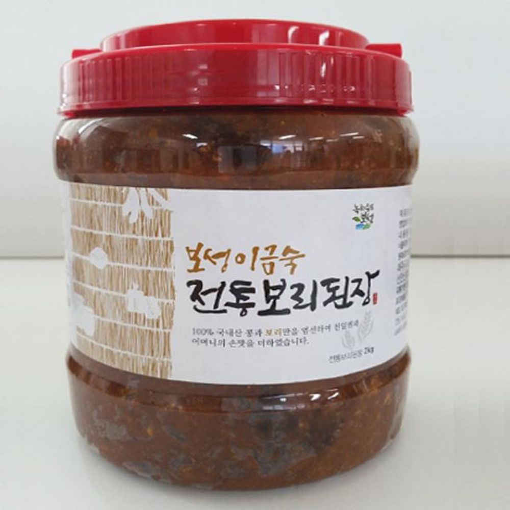 재래식 집된장 전통 보리 된장 2kg 이금숙 보성 농수산물 : 지니 커머스