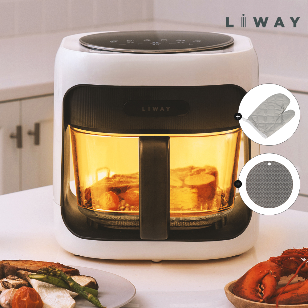 키친아트 대용량 에어프라이어 저소음 대형5L 분리 바스켓 770(1+1/특가)