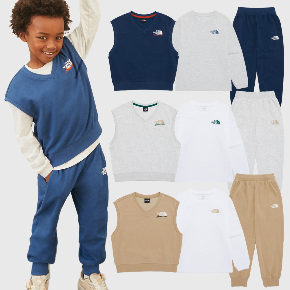 노스페이스키즈 상하복 아동 남아 여아 주니어 코지캠프 3PCS 세트 NM5MR02S