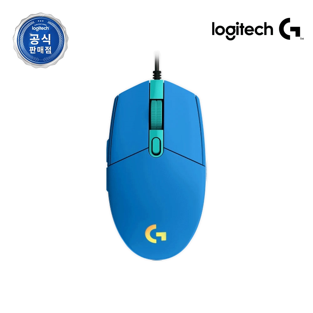 로지텍코리아 공식 G102 2세대 LIGHTSYNC 게이밍 마우스 블루
