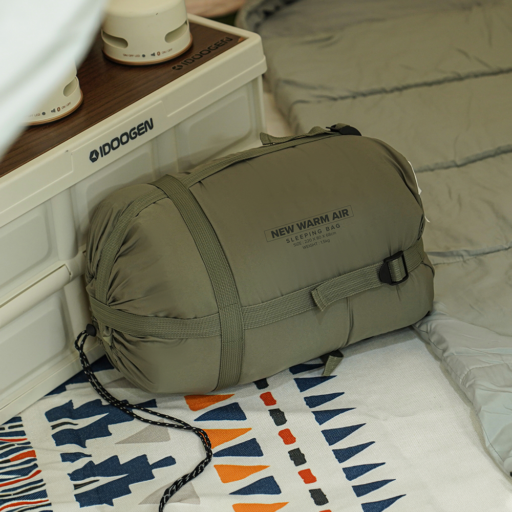 아이두젠 뉴웜에어 캠핑 침낭 이불 카키