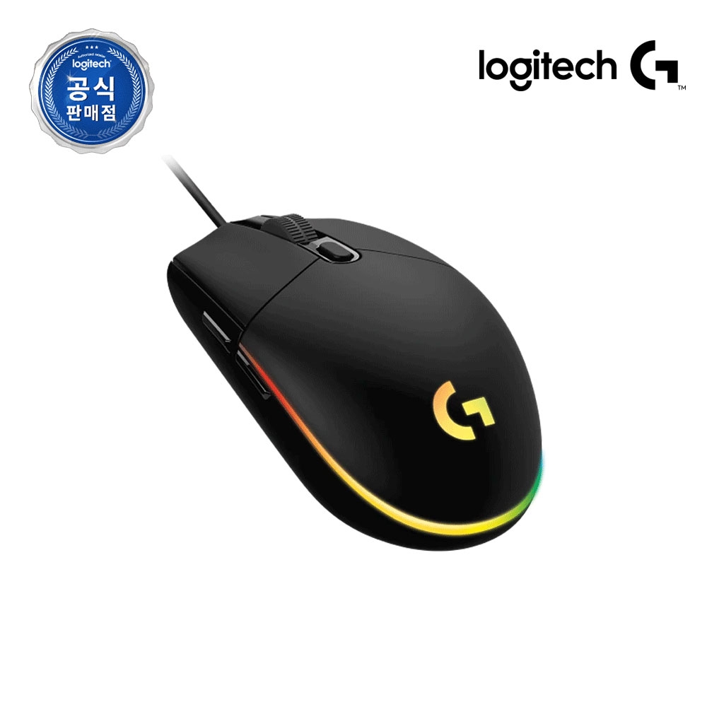로지텍코리아 공식 G102 2세대 LIGHTSYNC 게이밍 마우스 블랙