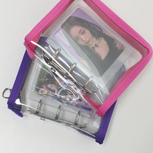 다니샵 3공 지퍼 포카바인더 프리미엄 사이즈업 미니 투명 포토카드 앨범 ... 실사용 후기 | 효과 있을까? - 상품 이미지 3