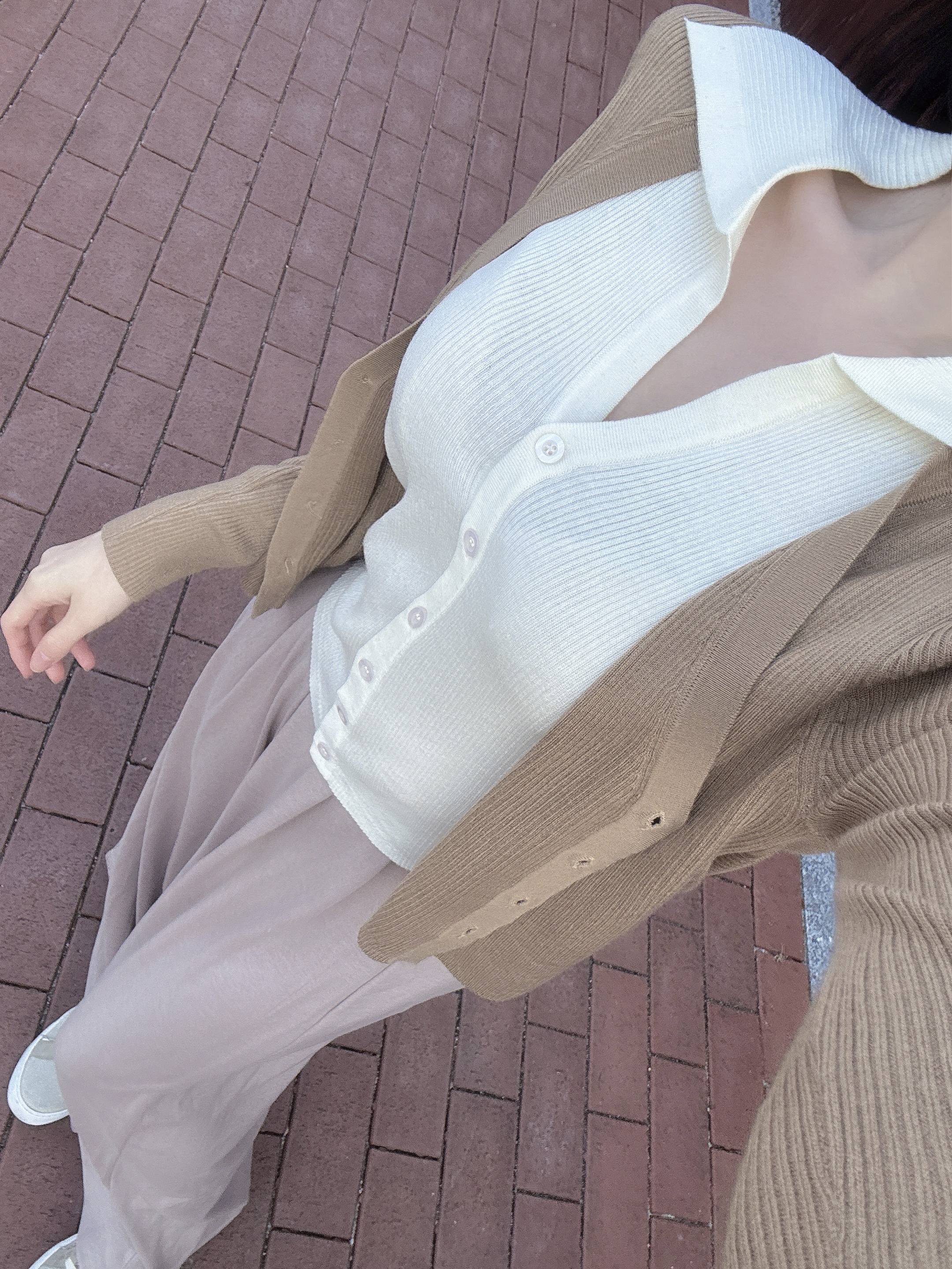 [전칼라당일!/부들부들🖤] 이중 카라 레이어드 가디건 (수입) 상세 이미지 16