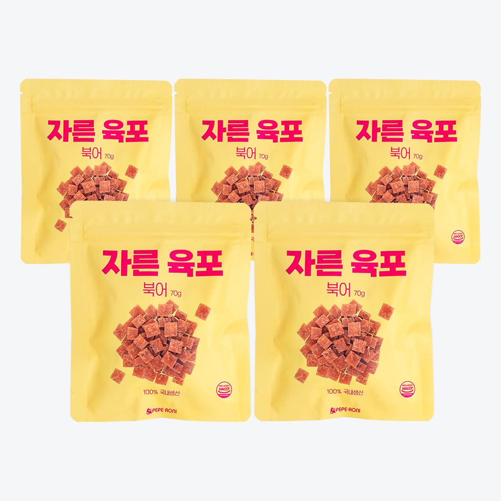 페페로니 자른육포 북어 70g 5개 세트 - 상품 이미지