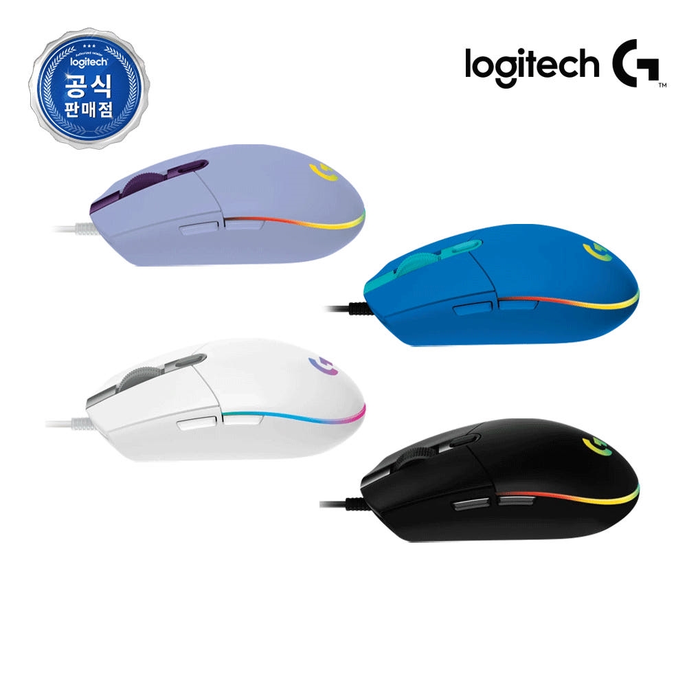로지텍코리아 공식 G102 2세대 LIGHTSYNC 게이밍 마우스 블랙
