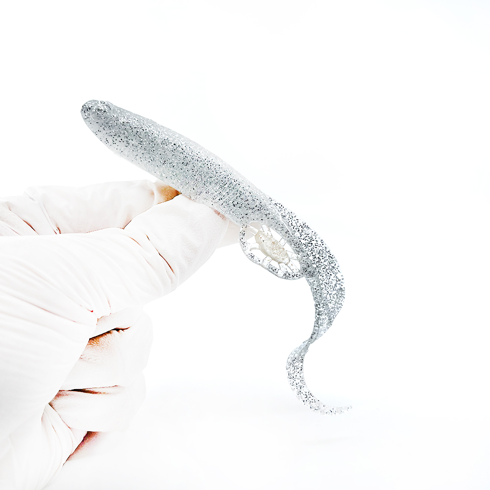 캣츠크로우 모비딕테일 광어웜 다운샷웜 004 실버, 12.7cm(5인치) - 상세 이미지 3