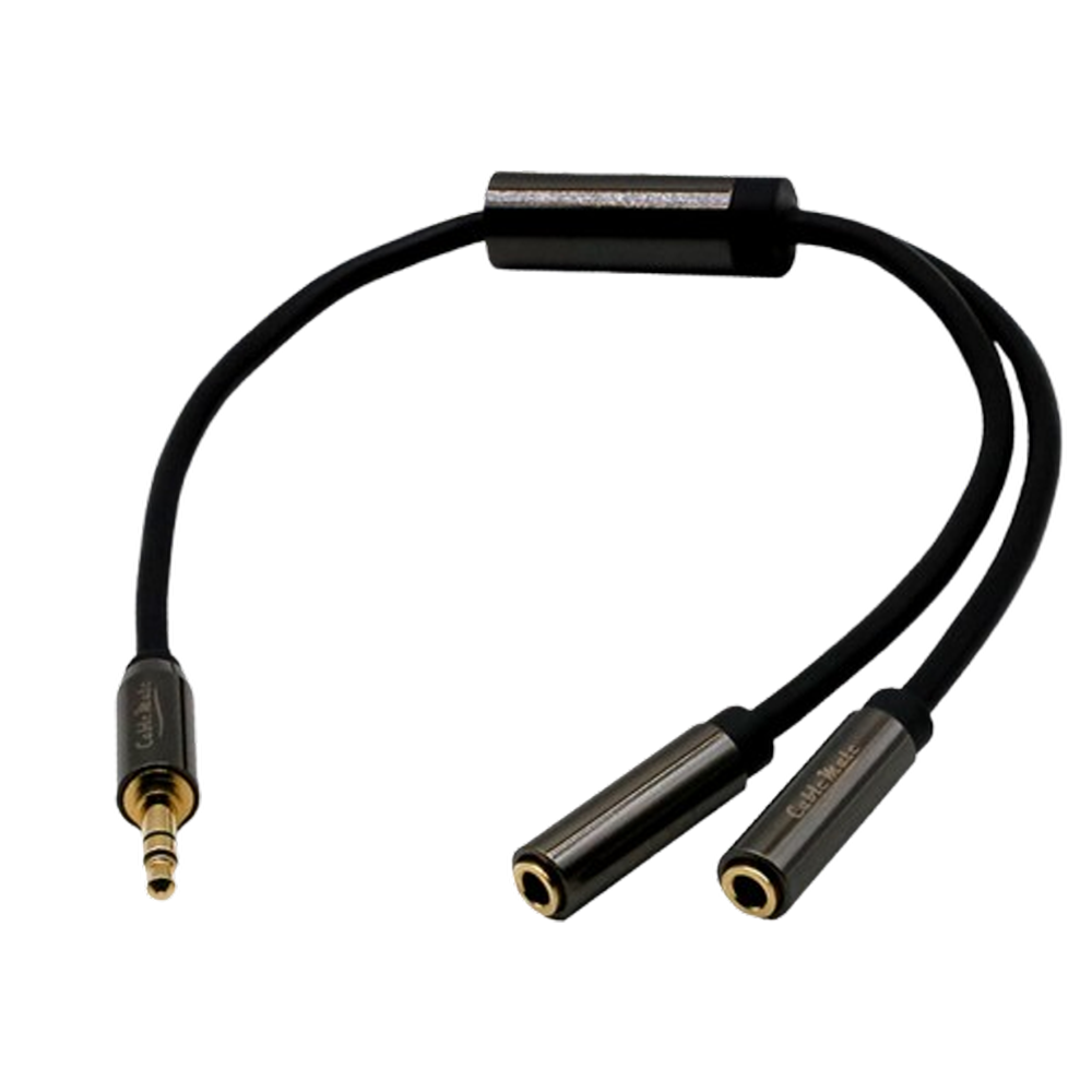 짧은 길이연장옥스선 숏AUX케이블 2구 이어폰 헤드셋 3.5mm 29cm