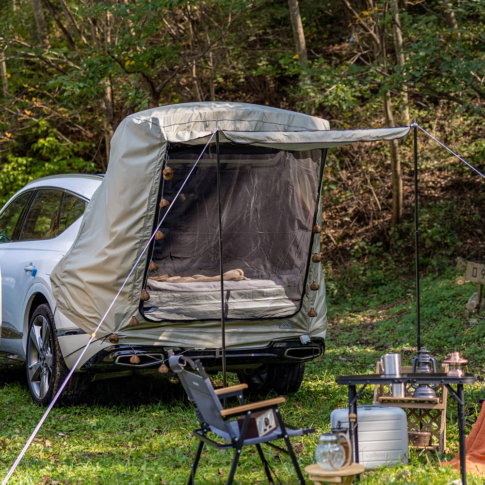 아이두젠 모빌리티 BASIC 차박 텐트 쉘터 도킹 스텔스 꼬리 트렁크 기본형 M