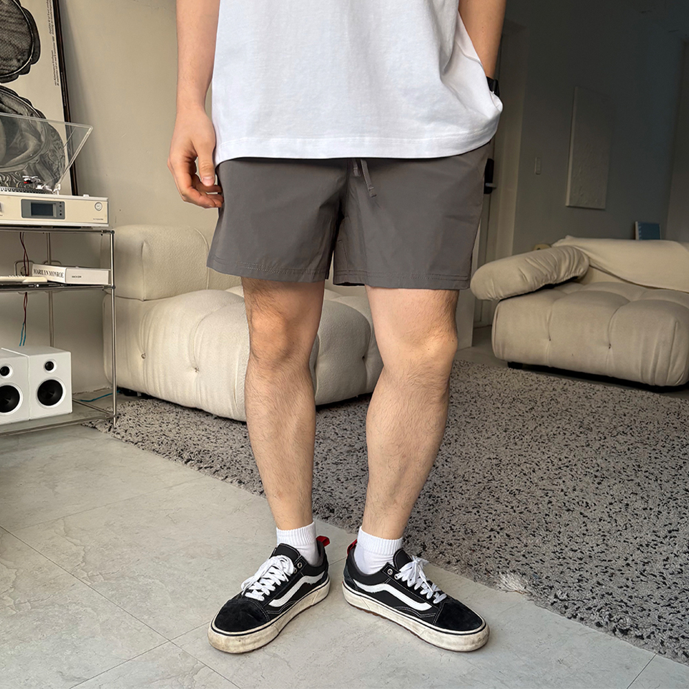 남자수영복바지 반바지 비치웨어 바캉스 휴양지 룩 스판 등산 헬스 런닝 러닝쇼츠 D005 이미지 6