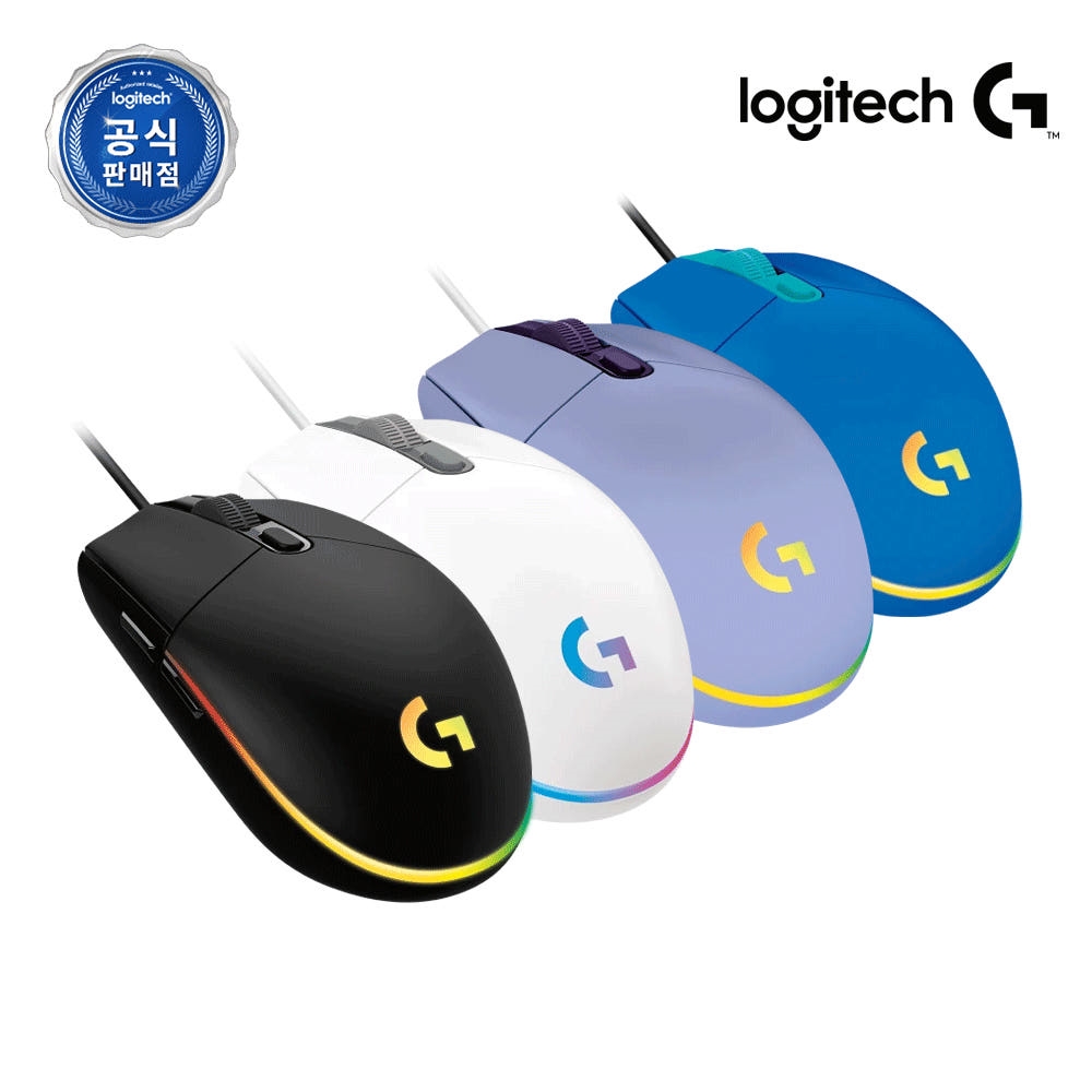 로지텍코리아 공식 G102 2세대 LIGHTSYNC 게이밍 마우스 블랙