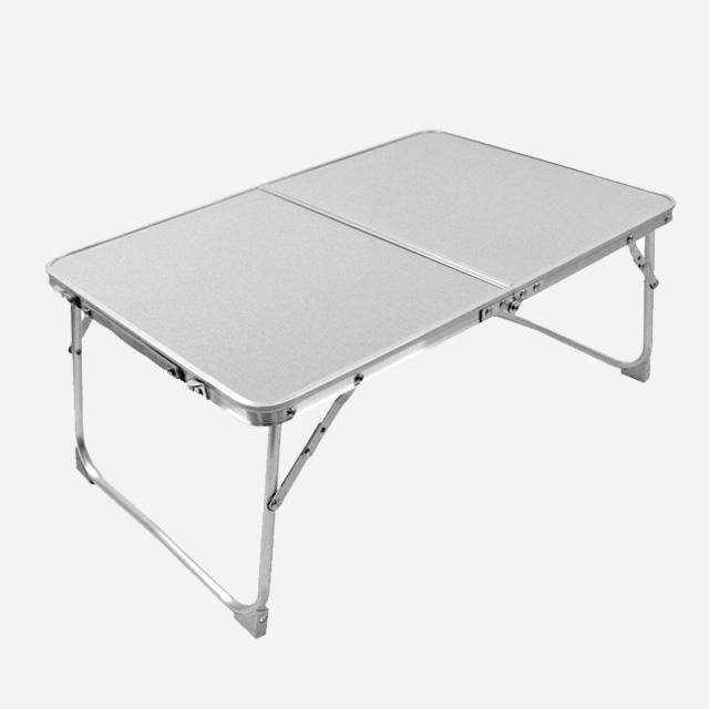 KOOLMAN 쿨맨 접이식 캠핑 미니 폴딩 테이블 피크닉/차박 좌식용 실버그레이