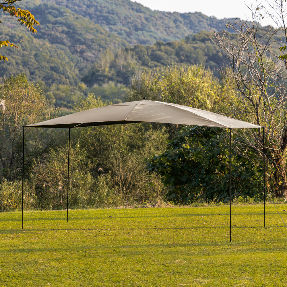 아이두젠 반타곤 렉타 타프 대형 블랙코팅 그늘막 3.8x2x2.3m, 탄