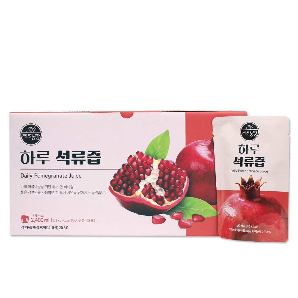 (제주농장) 하루 석류즙 80ml x 30포 석류액