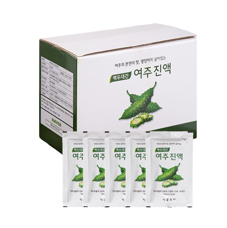 시골장터 여주 즙 30포 100ml 백두대간건강나라 국내산 - 상세 이미지 5
