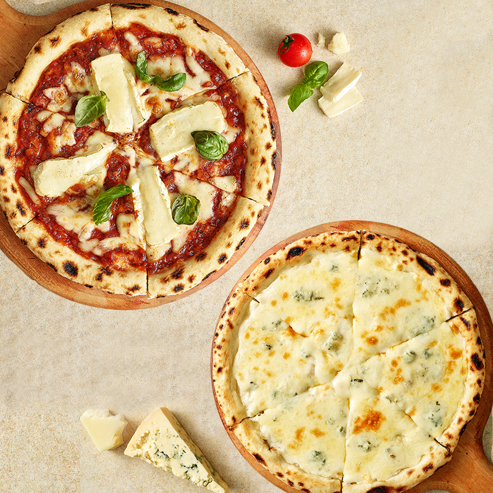 애슐리 화덕피자 2종 4판(마르게리따2+고르곤졸라2)