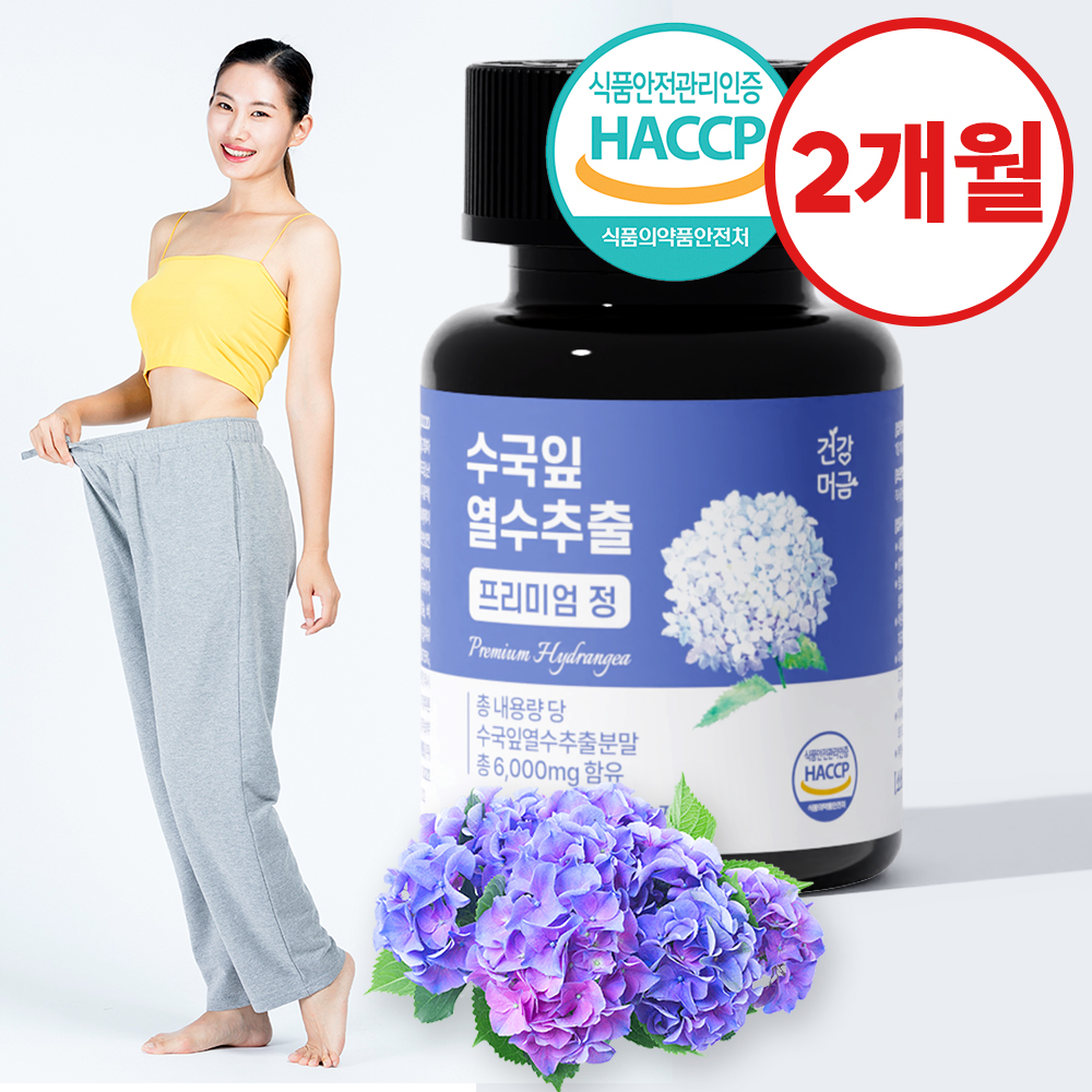 수국잎 열수 추출물 수국 효능 프리미엄정 60정 - 상세 이미지 2