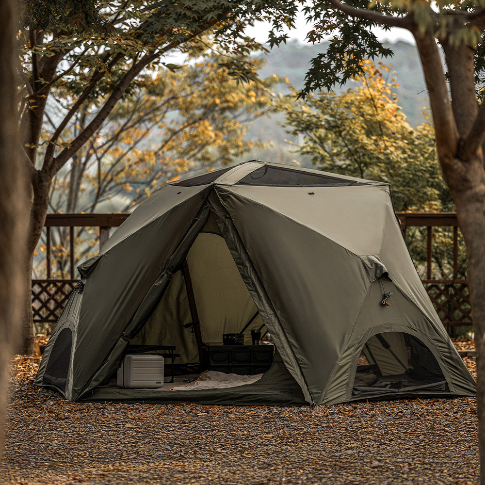 아이두젠 반타곤 에이블3 원터치 텐트 돔 육각 그늘막 카키