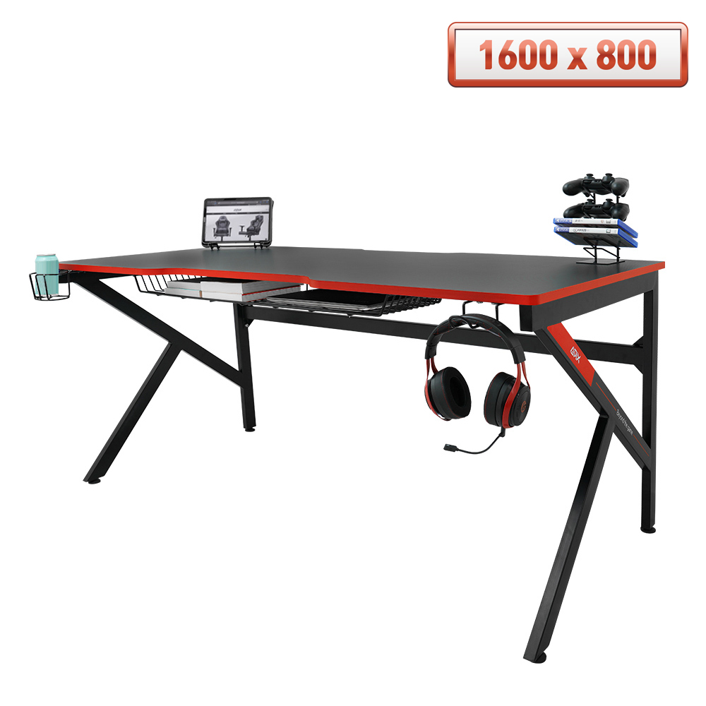 1인용 게이밍 컴퓨터책상 GD001 1600L 1600x800