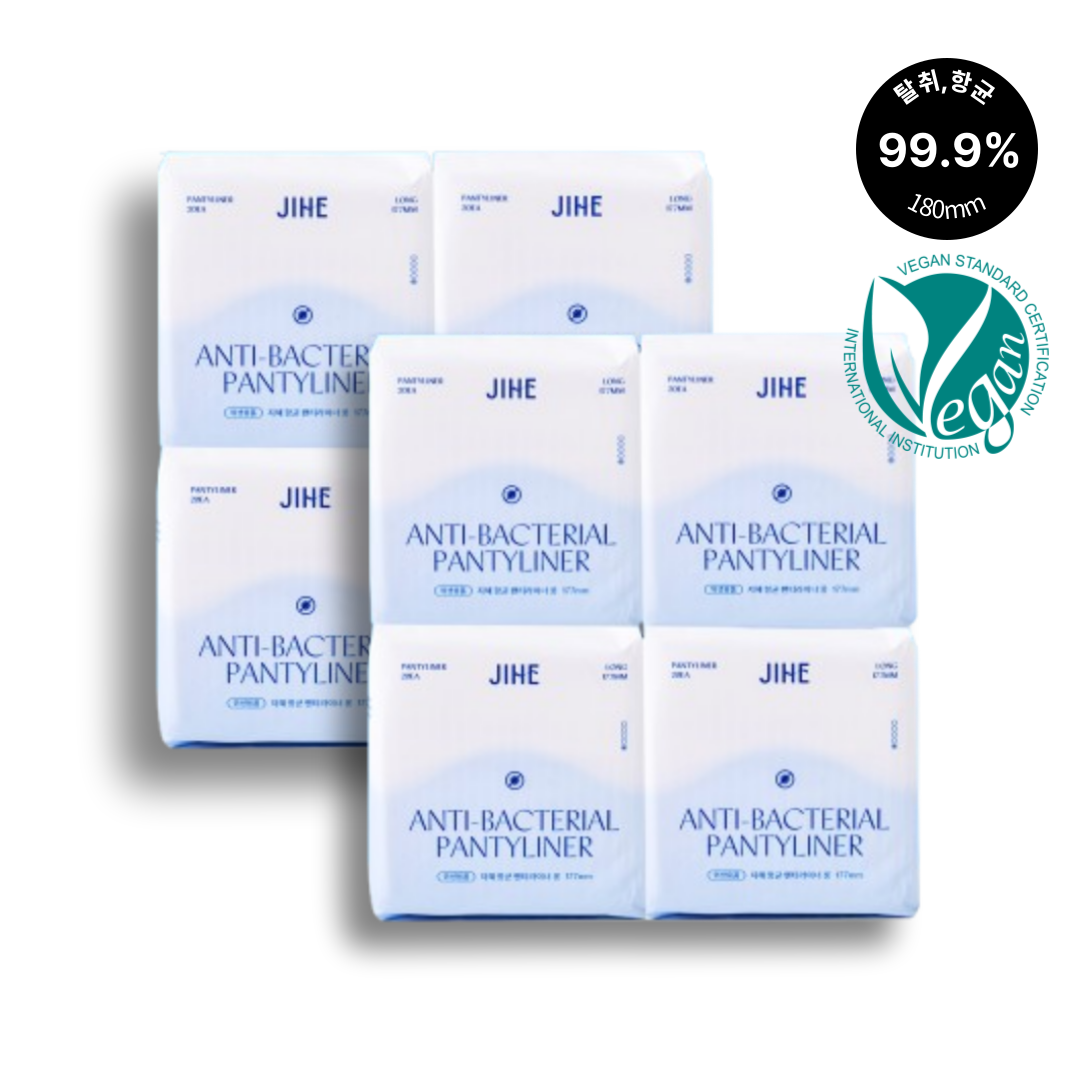 JIHE 지혜 항균 팬티라이너 롱, 20개입, 8팩