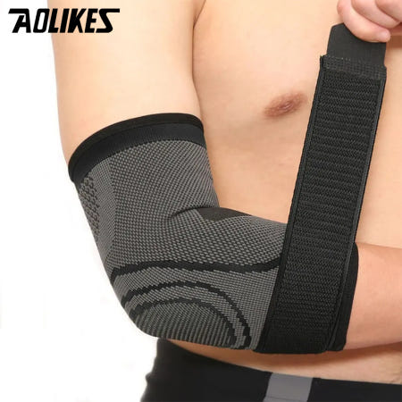 아올라익스 팔꿈치 엘보 보호대 아대 헬스 골프 테니스 밴드 테이핑 슬리브 7548