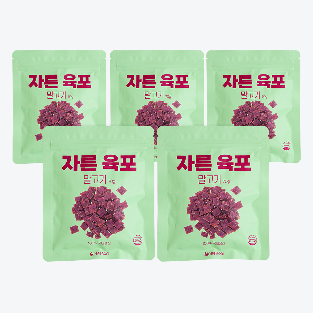페페로니 자른육포 말고기 70g 5개 세트 - 메인 이미지