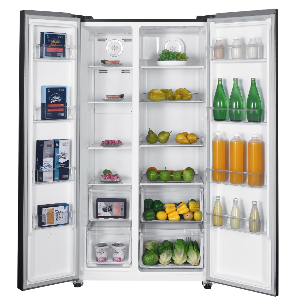 위니아 클라쎄 521L 대용량 양문형 2도어 냉장고 실버 저소음 설치포함