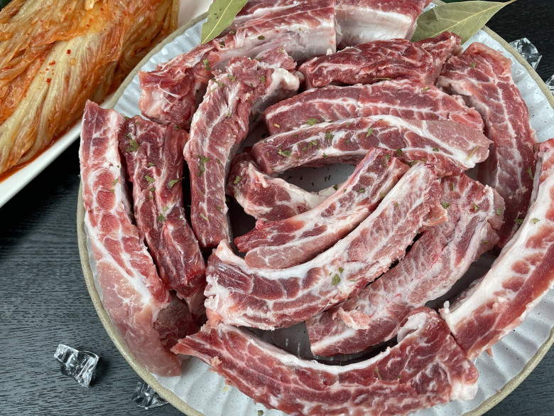 국내산 돼지 등갈비 쪽갈비 1kg - 메인 이미지