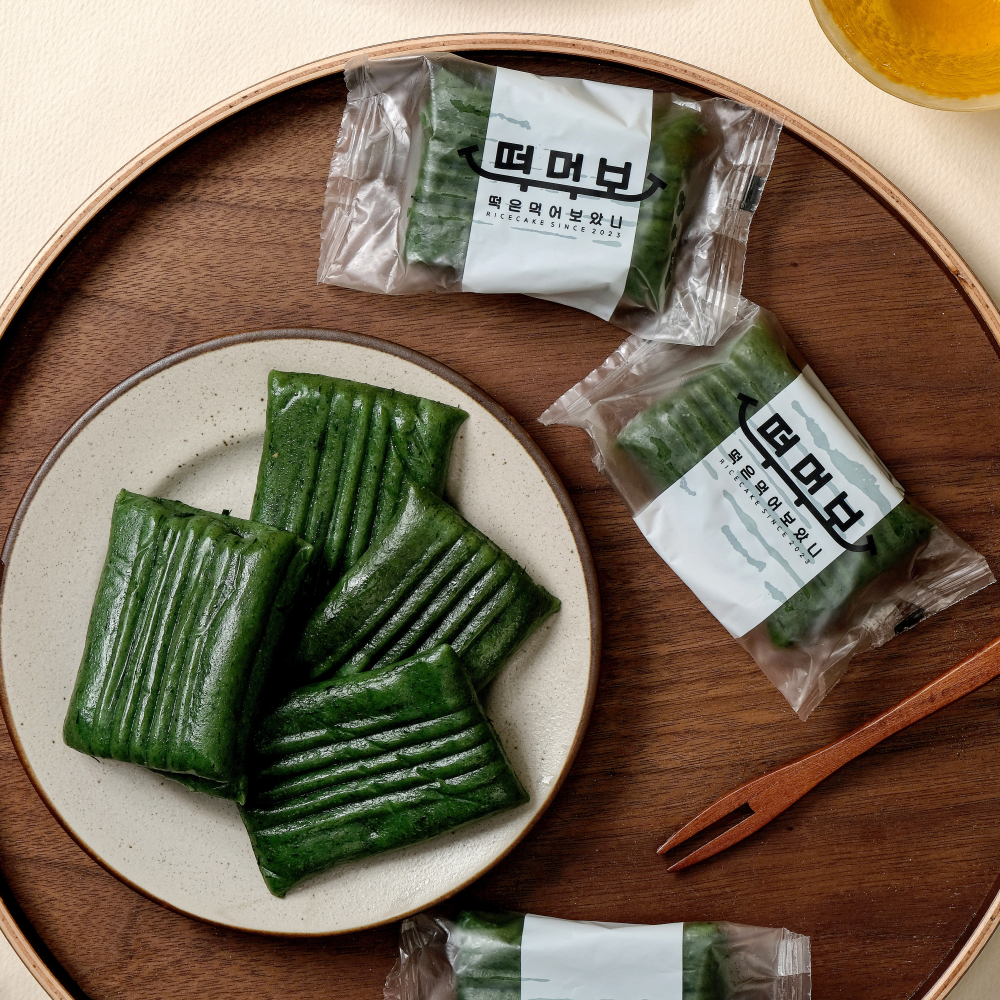 떡먹보 국내산 해풍 쑥 절편 개별포장 아침 대용 떡 간식 1.2kg 3박스 - 메인 이미지