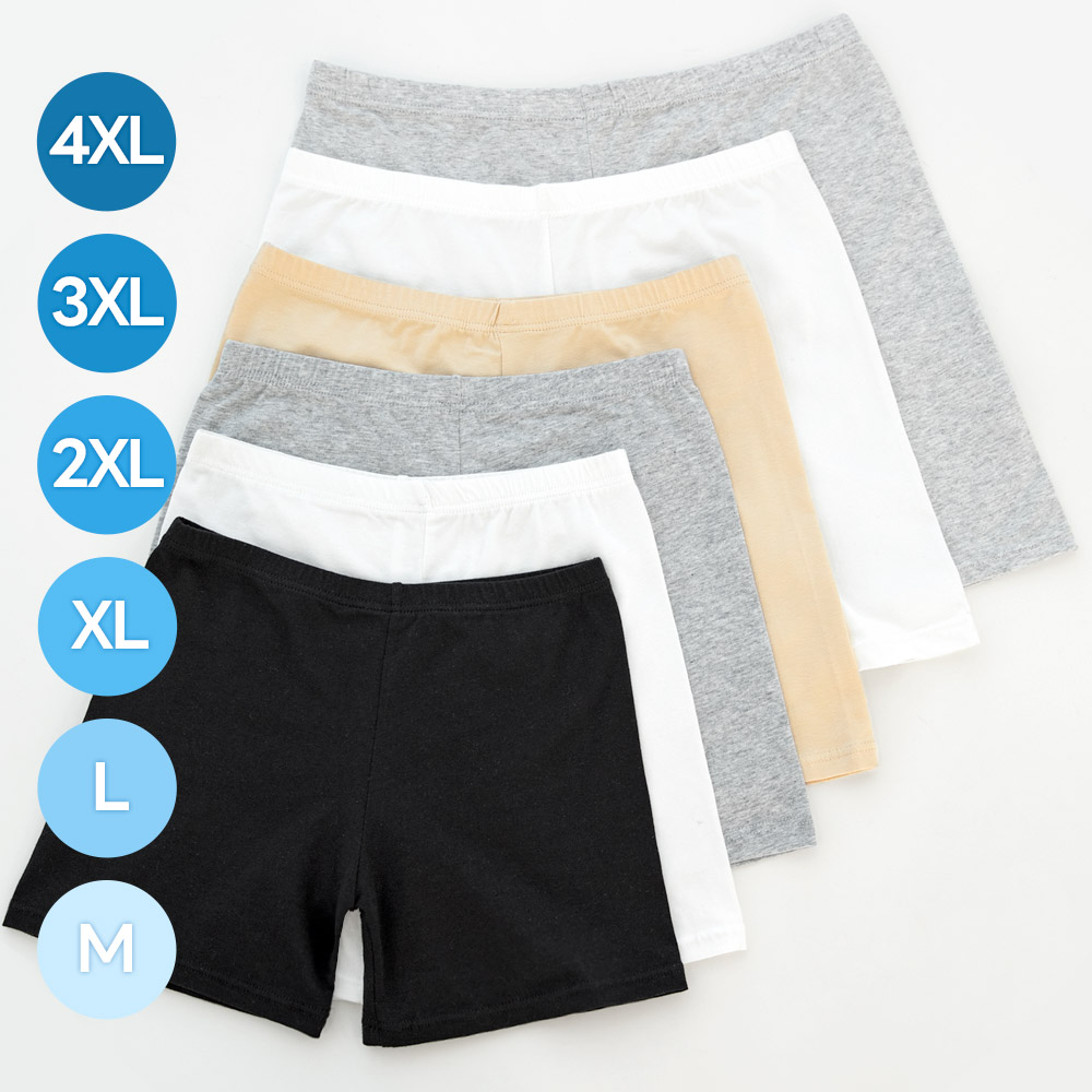 6+1 면 모달 나시 속바지 2개구매DC /학생 신학기 교복 치마 미니스커트 원피스 속바지 면 모달 - 메인 이미지