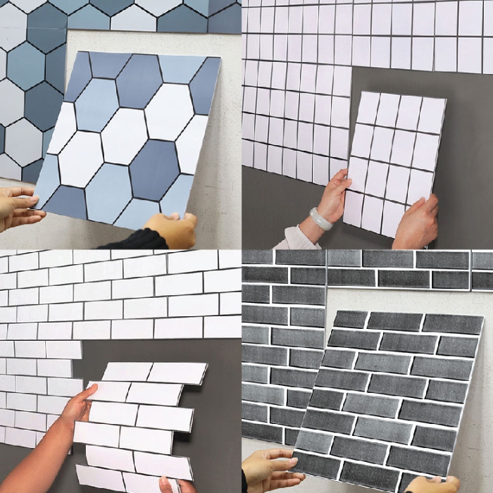 붙이는벽지 타일보드 벽데코타일