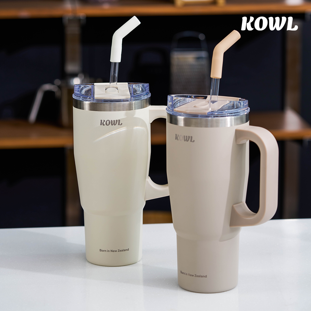 코울 밀퍼드 대용량 빨대 손잡이 이중진공 보온보냉 차량용 텀블러 950ml - 상세 이미지 5