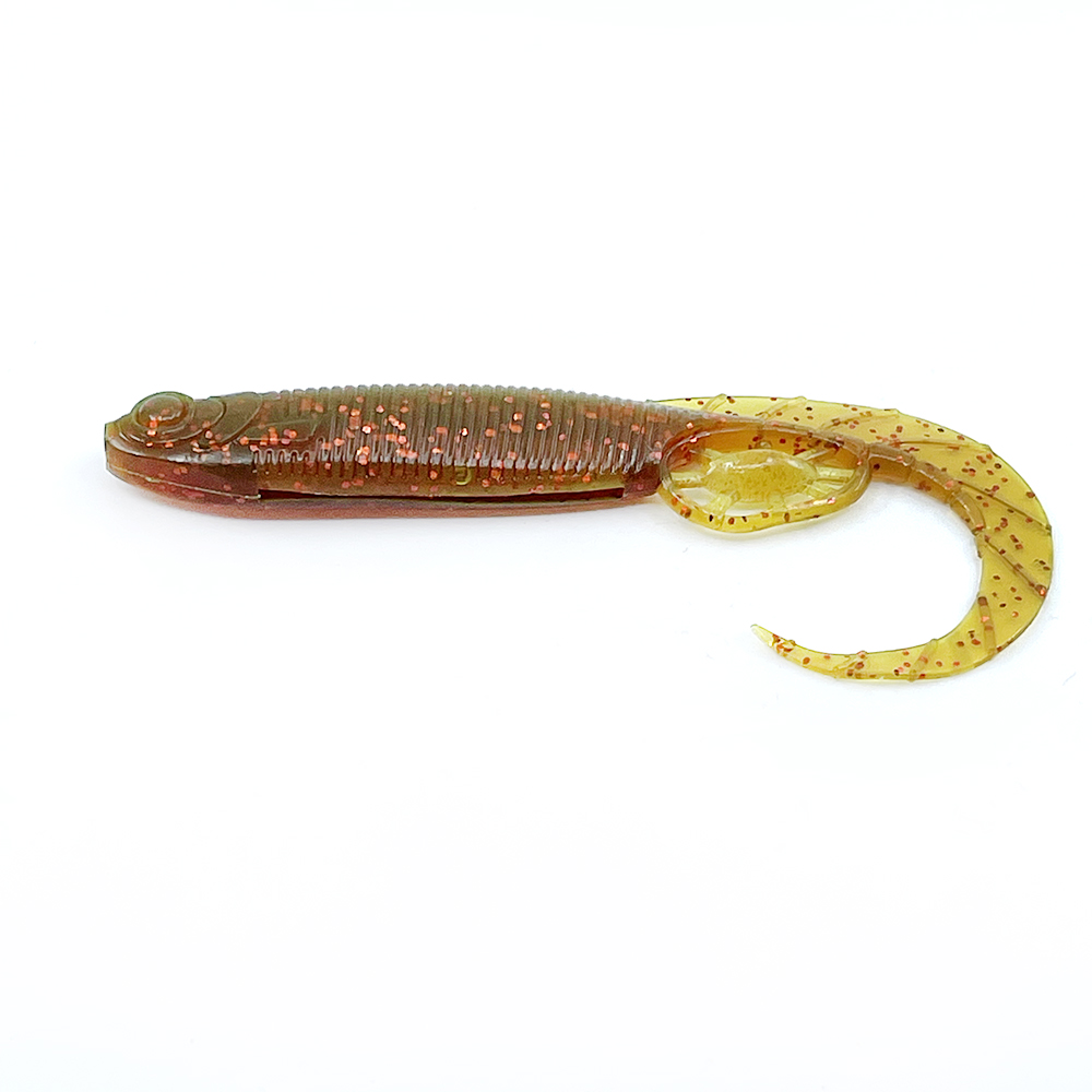 캣츠크로우 모비딕테일 광어웜 다운샷웜 008 모터오일, 12.7cm(5인치) - 상세 이미지 4