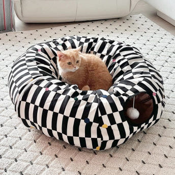 세븐펫 고양이 숨숨 터널 하우스 장난감