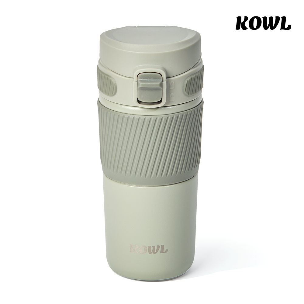 코울 테카포 원터치 데일리 스텐316 진공 보온보냉 거름망 차망 티 텀블러 450ml - 상품 이미지