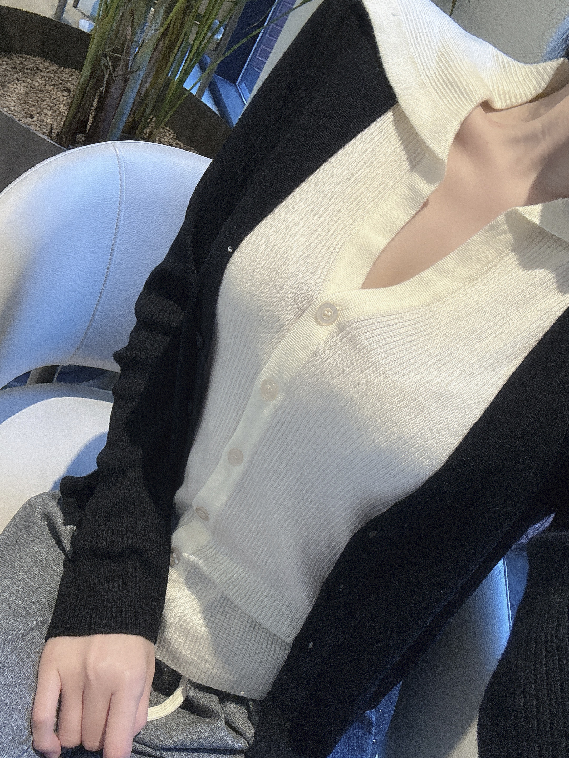 [전칼라당일!/부들부들🖤] 이중 카라 레이어드 가디건 (수입) 상세 이미지 27