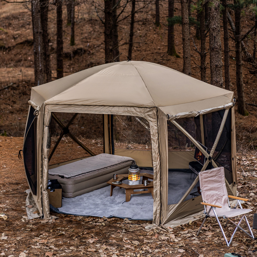 아이두젠 옥타곤 매머드 원터치 텐트 돔 쉘터 그늘막 탄