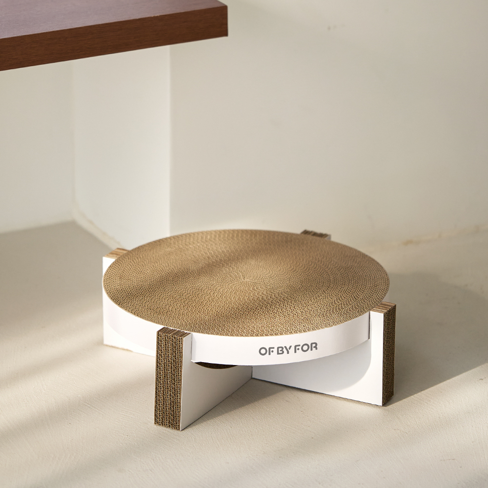 오브바이포 촘촘 스크래처 고양이 원형 대형 스크래쳐