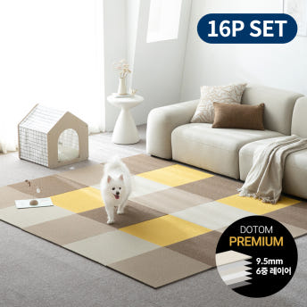 세븐펫 강아지 미끄럼방지 매트 타일 도톰카페트 50x50cm 1박스(16장)