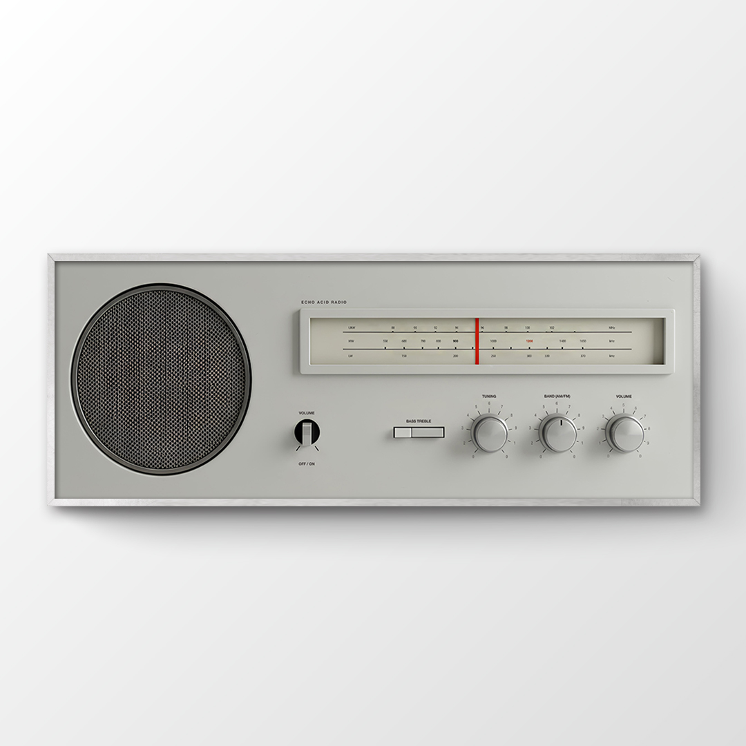 애시드로우 빈티지 라디오 포스터 오디오 인테리어 액자 ACID RADIO - 상품 이미지