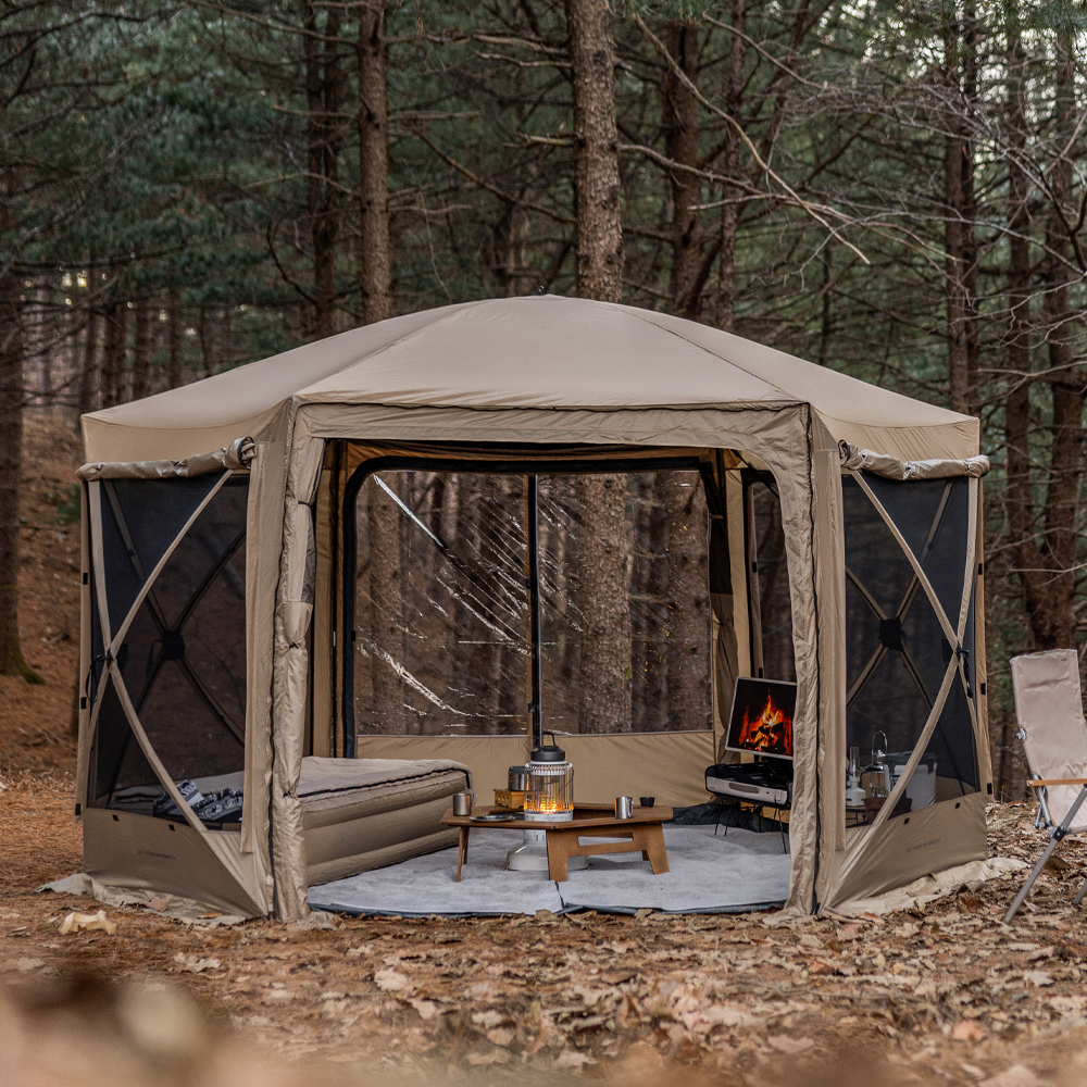 아이두젠 옥타곤 매머드 원터치 텐트 돔 쉘터 그늘막 탄