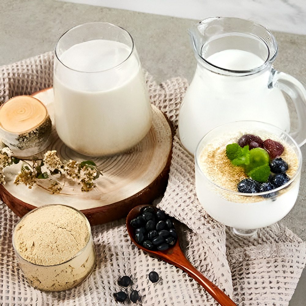 국산 서리태 가루 1kg (500g+500g) 모닝팜 쪄서 볶은 검은콩 검정콩 분말