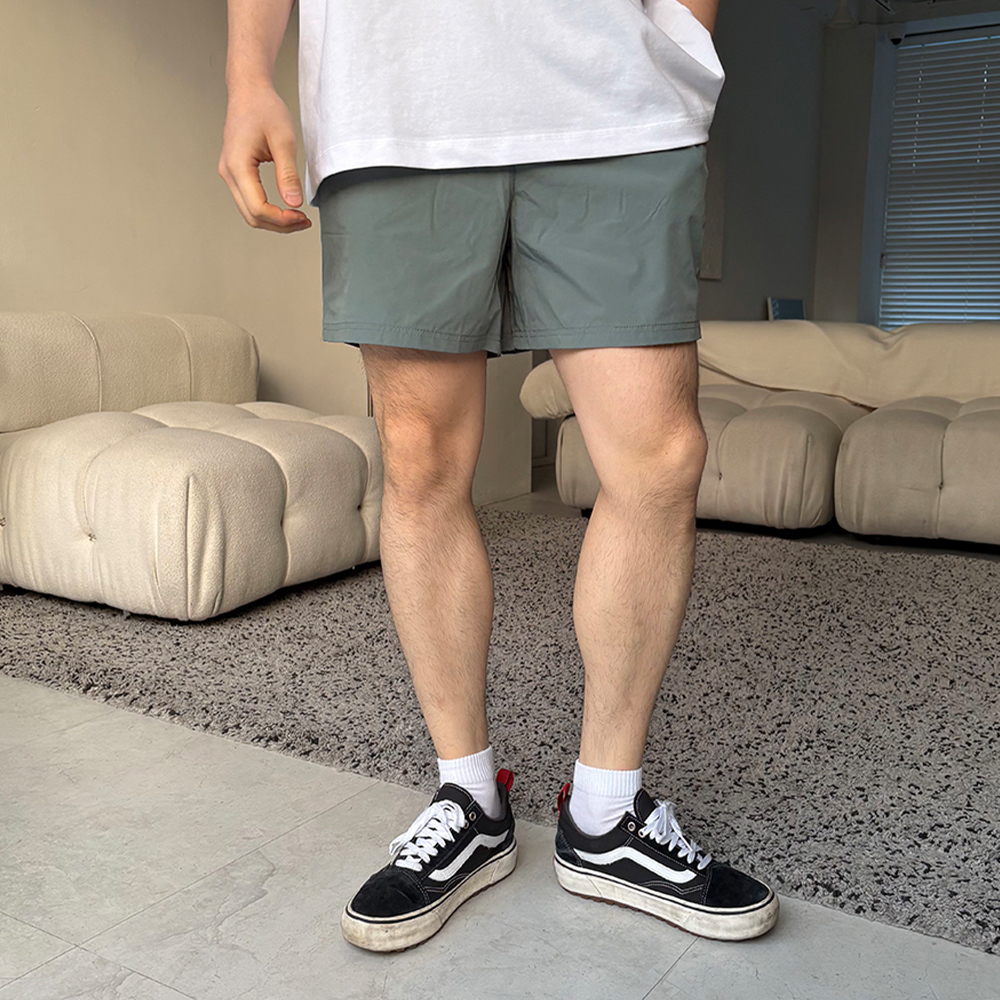 남자수영복바지 반바지 비치웨어 바캉스 휴양지 룩 스판 등산 헬스 런닝 러닝쇼츠 D005 - 상세 이미지 3