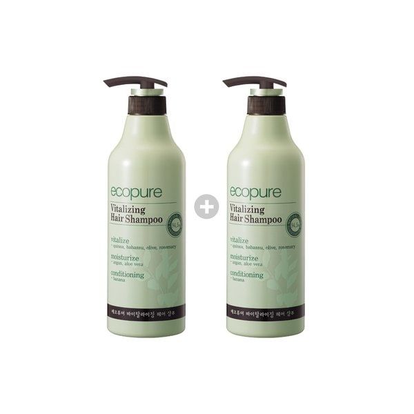 꽃을든남자 꽃을든남자 에코퓨어 바이탈라이징 헤어 샴푸 700ml x 2개 : 사마천상점